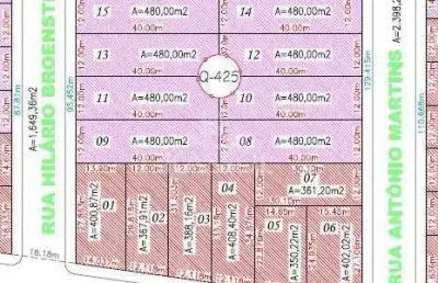 Terreno no lot residencial cidade universítária - realeza - pr 480m  r  90 mil