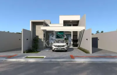 Casa em construção no periolo 3 quartos churrasqueira garagem