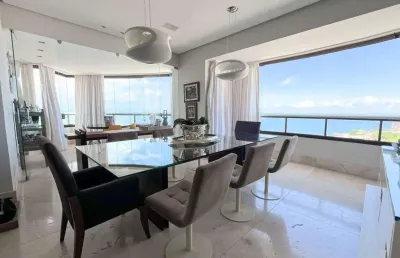 Apartamento na ondina com 3 suítes, 310m² à venda por r$ 3.500.000,00