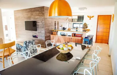 Apartamento com 3 quartos,  145,00 m² para alugar por r$ 7.000,00 - praia do forte / bahia