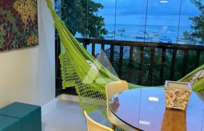 Apartamento praia do forte vista mar com 1 quarto, 47m² à venda por r$ 1.600.000,00
