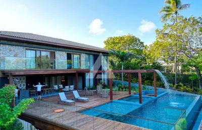 Casa em praia do forte porteira fechada com 6 suítes, 760m² à venda por r$ 11.000.000,00