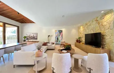 Casa na praia do forte porteira fechada com 5 suítes, 526m² à venda por r$ 4.950.000,00