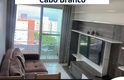 Apto 2 quartos, sendo uma suíte com varanda em cabo branco, joão pessoa- pb
