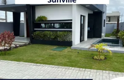 Excelente casa no condomínio sunville, nunca habitada - joão pessoa - pb