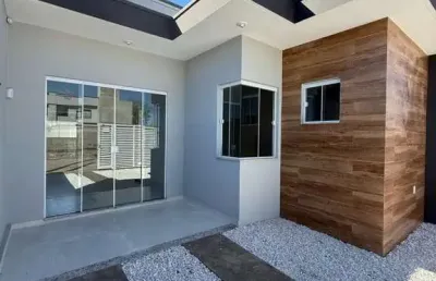Casa geminada em no itacolomi  em balneário piçarras, 1 suíte + 1 quarto