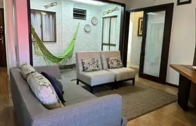 Apartamento mobiliado para locação com vista mar 100m da praia - barra velha/itajubá