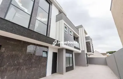 Sobrado novo com 3 dormitórios à venda, 142 m² por r$ 1.199.000 - vista alegre - curitiba/pr
