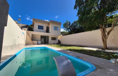 Casa com 3 quartos na estrada do campinho; casa com piscina em campo grande