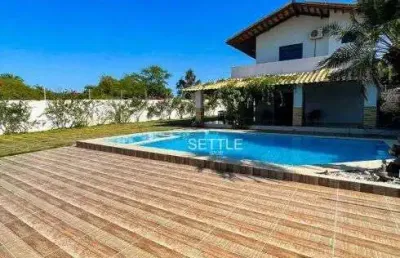 Casa com 4 dormitórios à venda por r$ 1.300.000,00 - cumbuco - caucaia/ce