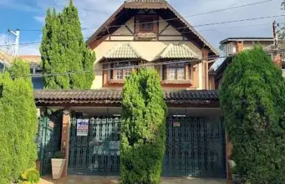 Casa em condomínio fechado com 4 quartos à venda na rua topázio, parque monte alegre, taboão da serra, 282 m2 por r$ 1.400.000