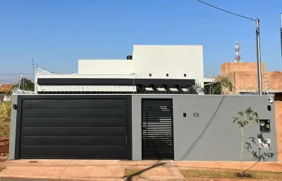 Casa para venda em campo grande, residencial maria neves, 3 dormitórios, 1 suíte, 3 banheiros, 3 vagas
