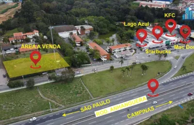 Área em louveira, frente para anhanguera, 3010 m² - r$ 6.850.000 ou aluguel por r$ 18.000,00.