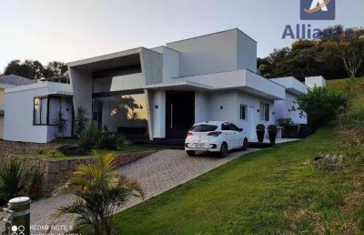 Casa alto padrão à venda, 487 m² por r$ 3.740.000 - condomínio jardim primavera - louveira/sp