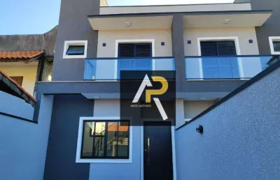 Sobrado novo a venda com 3 quartos sendo 1 suíte 107 m² no mogi moderno - mogi das cruzes/sp
