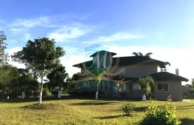 Chácara com 2.882 m² de terreno e uma casa de 420 m², em pinhais na estrada ecologica a venda, casa com 4 qtos, 3 salas, 5 bh, lareira, 2 pavimentos.