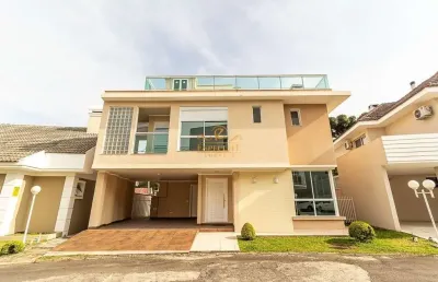 Casa em condomínio fechado com 4 quartos à venda na rua antônio turíbio teixeira braga, butiatuvinha, curitiba por r$ 1.950.000
