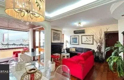 Apartamento com 3 dormitórios, suíte e sacada e 1 vaga - 115m² - petrópolis