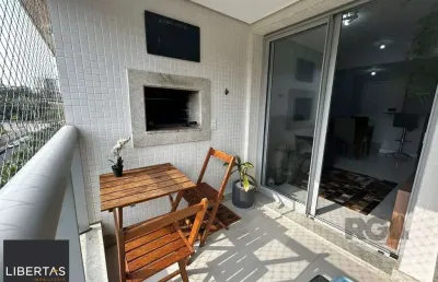 Apartamento, 1 dormitório, sacada com churrasqueira, vaga de garagem, bairro petrópolis, porto alegre/rs