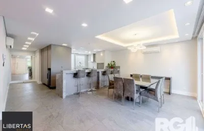 Espetacular casa nova à venda no bairro três figueiras!  3 suítes, 3 vagas, generoso espaço gourmet com vista para a varanda, bem ensolarado.