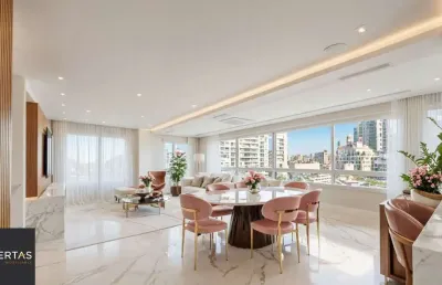 Apartamento alto padrão mobiliado com 3 suítes e 140 m² na bela vista