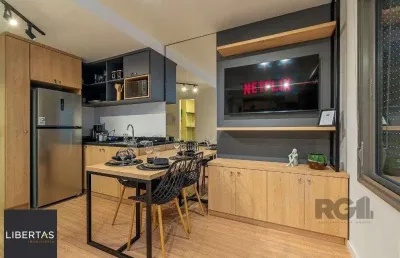 Flat com 1 quarto à venda na Avenida João Pessoa, 731, Farroupilha, Porto Alegre