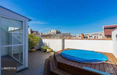 Cobertura 1 dorm à venda rua vicente da fontoura, santana - porto alegre