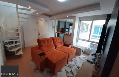 Cobertura de 104m² com  2 dormitórios no bairro nonoai - porto alegre