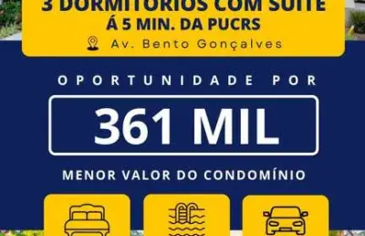 Apartamento com 3 quartos à venda na Avenida Bento Gonçalves, 1515, Partenon, Porto Alegre