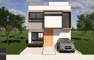 Casa nova em condominio fechado,com 3 suítes,aberta dos morros