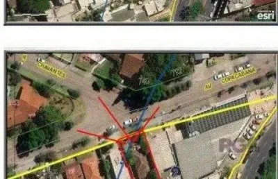 Terreno plano com 439m², localizado na avenida copacabana, no limite entre os bairros tristeza e assunção