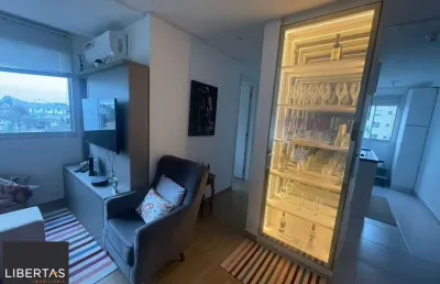 Apartamento mobiliado de 2 quartos condomínio com infraestrutura completa