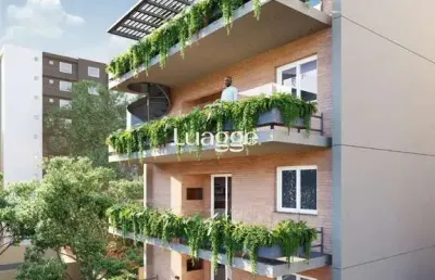 Apartamento garden de 2 dormitórios, 1 suíte e 2 vagas de garagem.