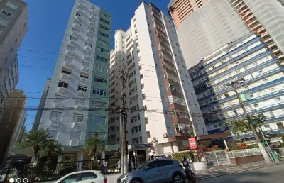 2 dormitórios com dependencia completa em prédio frente mar na ponta da praia em santos!