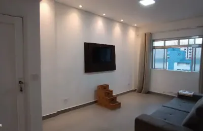Lindo lindo lindo demais!!!de cinema 01 dormitório com fino acabamento e 2 banheiros na ponta da praia!