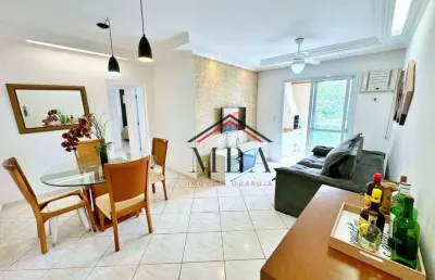 Locação anual beira mar - apartamento com 3 dormitórios para alugar, 89 m² por r$ 5.500/mês - praia das astúrias - guarujá/sp