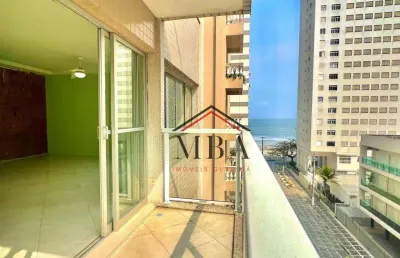 Locação anual beira mar - apartamento com 2 dormitórios para alugar, 120 m² por r$ 5.200/mês - praia das pitangueiras - guarujá/sp