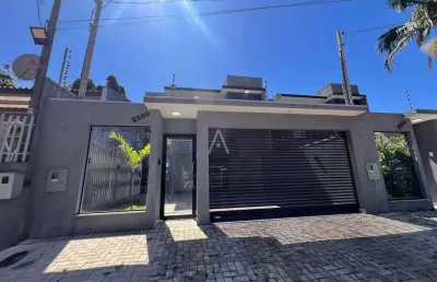 Sobrado mobiliado com 3 suítes à venda no bairro country, em cascavel - pr., por r$ 1.490.000,00