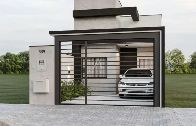 Casa à venda com 1 suíte, 2 quartos e churrasqueira, localizada no bairro positano, em cascavel-pr., por r$ 400.000,00