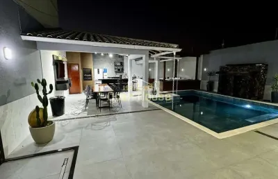 Mansão à venda na morada da colina - casa moderna, completamente mobiliada e com área de lazer incr