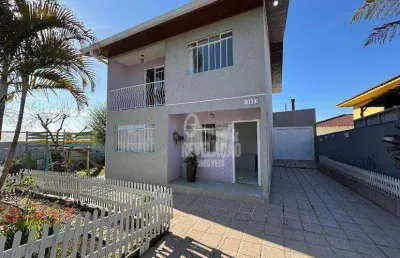 Sobrado com 3 dormitórios para alugar, 183 m² por r$ 4.900,00/mês - silveira da motta - são josé dos pinhais/pr
