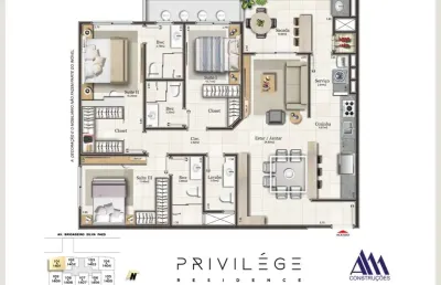 Apartamento com 3 quartos à venda na Avenida Brigadeiro da Silva Paes, 100, Campinas, São José