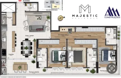 Apartamento com 3 quartos à venda na Rua Adhemar da Silva, 724, Kobrasol, São José