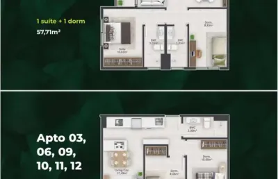 Apartamento com 2 quartos à venda na Rua Álvaro Medeiros Santiago, 100, Areias, São José