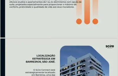 Apartamento com 1 quarto à venda na Rua Manoel Loureiro, 100, Barreiros, São José
