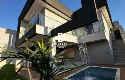 Casa em condomínio para venda em indaiatuba, loteamento park gran reserve, 3 dormitórios, 2 suítes, 6 banheiros, 4 vagas