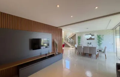 Sun lake residence - r$ 3.590.000 - casa à venda, 3suítes, vista para lago, 345m², 4 vagas, esperan
