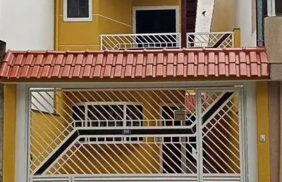 Sobrado à venda com 124m², 3 quartos (1 suíte) e duas vagas - continental ii - guarulhos/sp