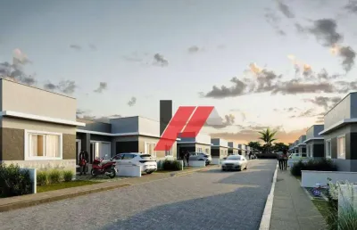 Casa em condomínio 2 dormitórios à venda, 43 m² por r$ 220.000 - parque dos anjos - gravataí/rs