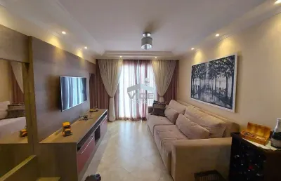 Apartamento reformado à venda em campinas-sp, bairro proença: 3 quartos, 2 salas, 1 banheiro, 2 vagas, 90m² de área.